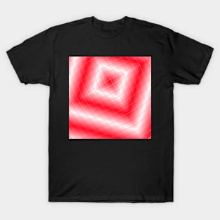 Red tilted squares T-Shirt